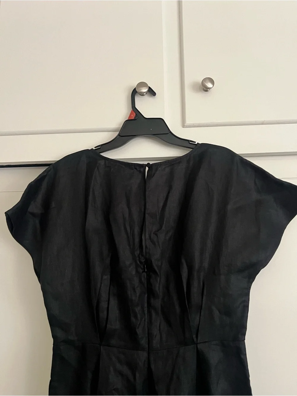 NWT Banana Republic Black Linen V Neck Jumpsuit Size 6 tall